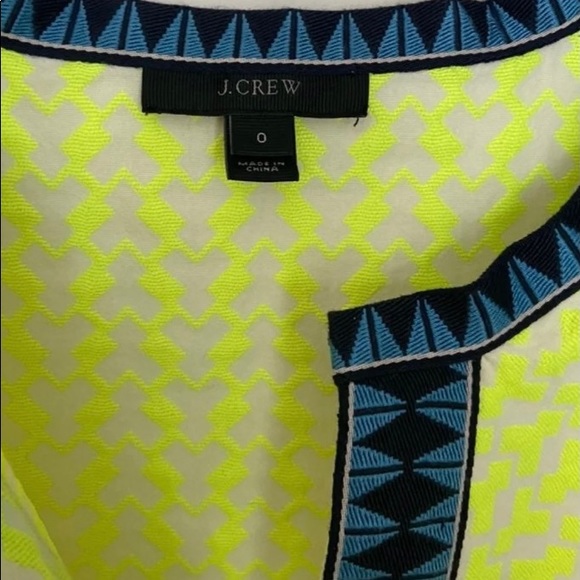 J Crew Shift Dress Neon Arrow Print - Picture 3 of 6